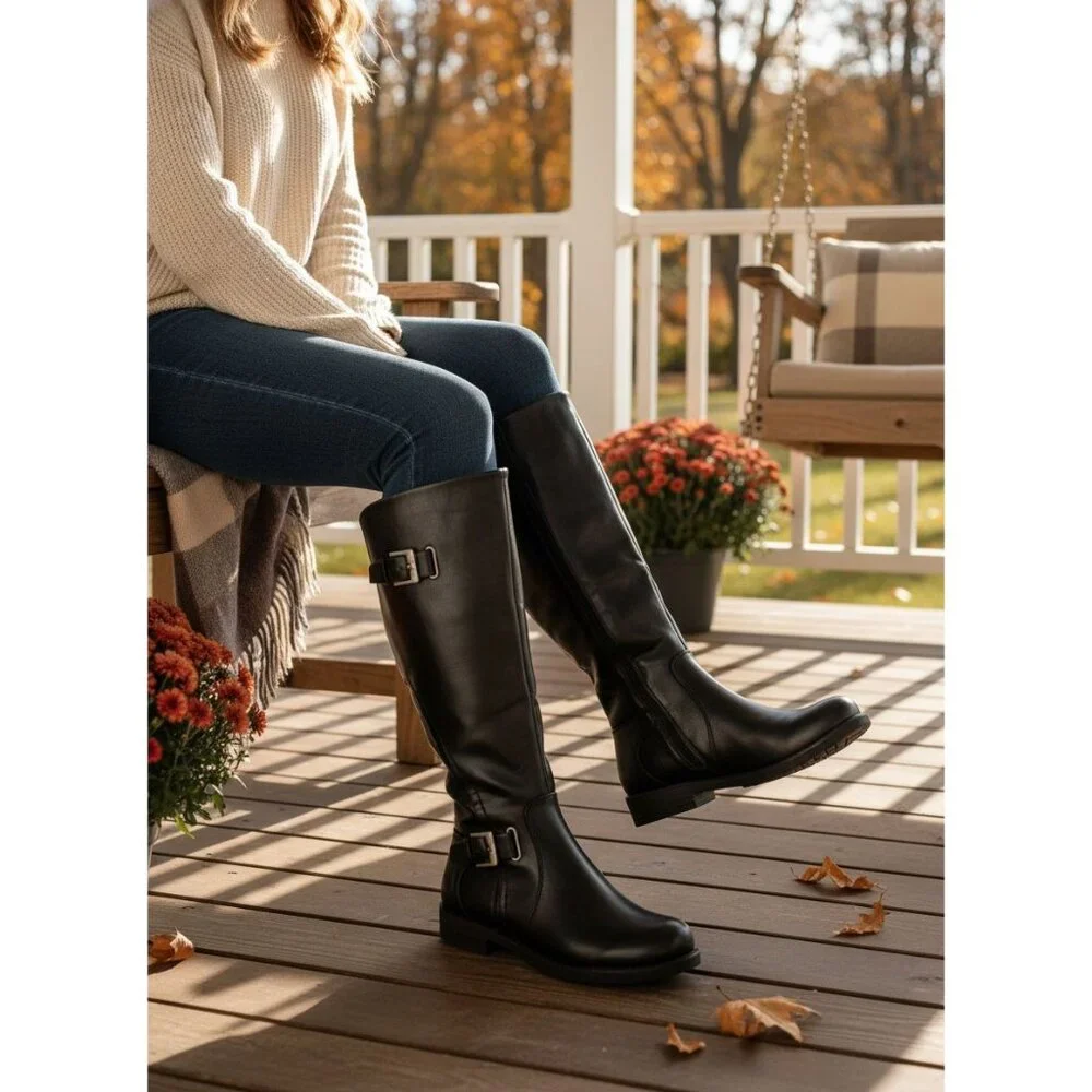 Baretraps 6.5 Tall Boots Woman Carmen Horse Riding Knee-High Shoes Equestrian